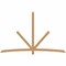 Ekena Millwork Alberta Timber Gable Bracket, Western Red Cedar, 108"W x 68"H x 3 1/2"D x 3 1/2"F, 15/12 Pitch GBW108X68X0404ALB00SWR - alternate 1